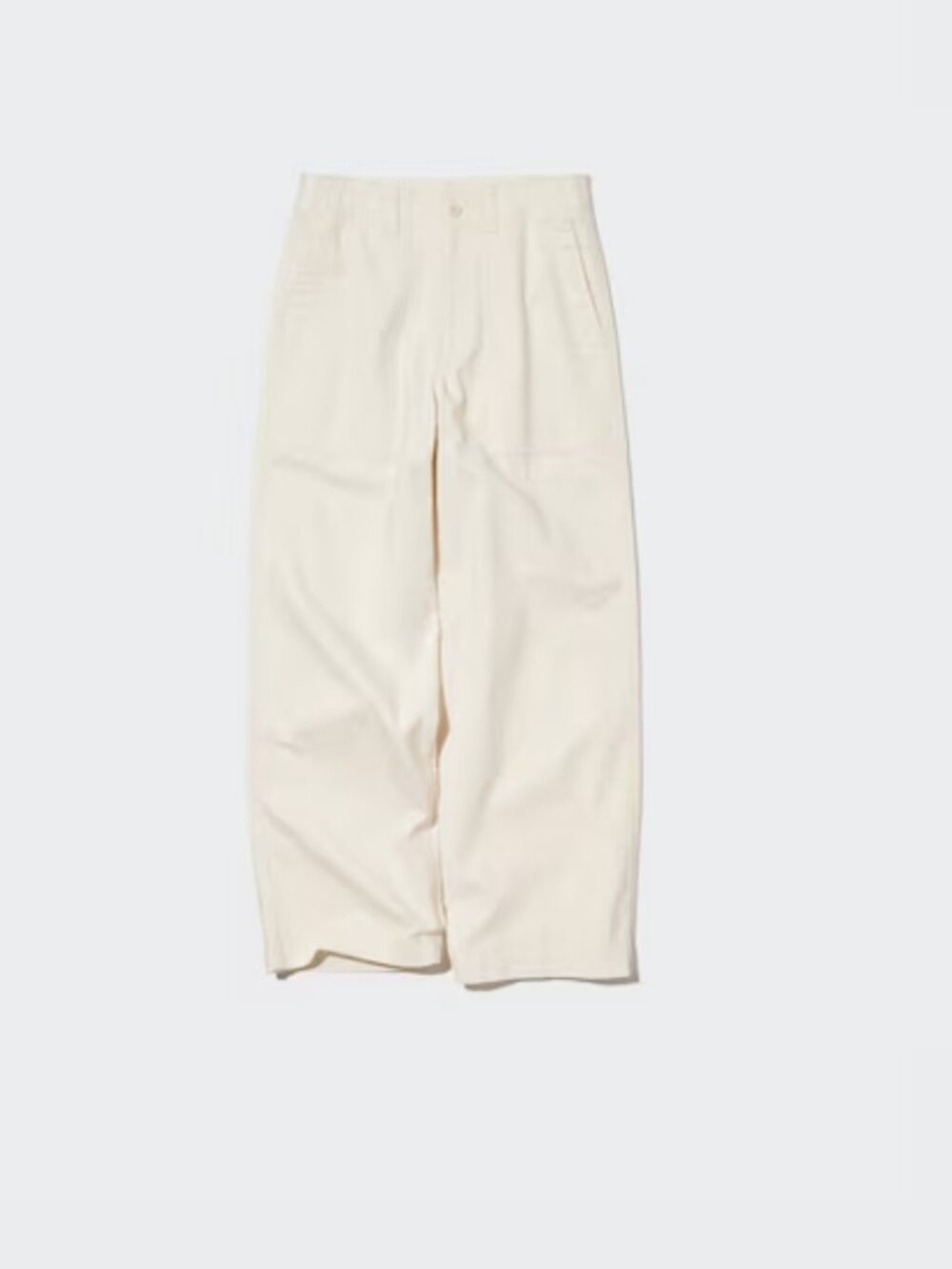 Uniqlo Women's Baker Pants in Off White